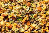 Parmesan-Infused Italian Sausage Stuffing