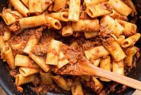 Braised Lamb Ragu with Rigatoni