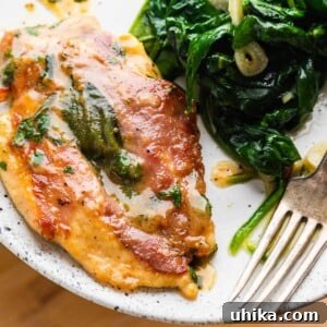 Chicken saltimbocca featured image.