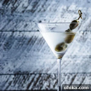 Martini with Blue Cheese Stuffed Olives