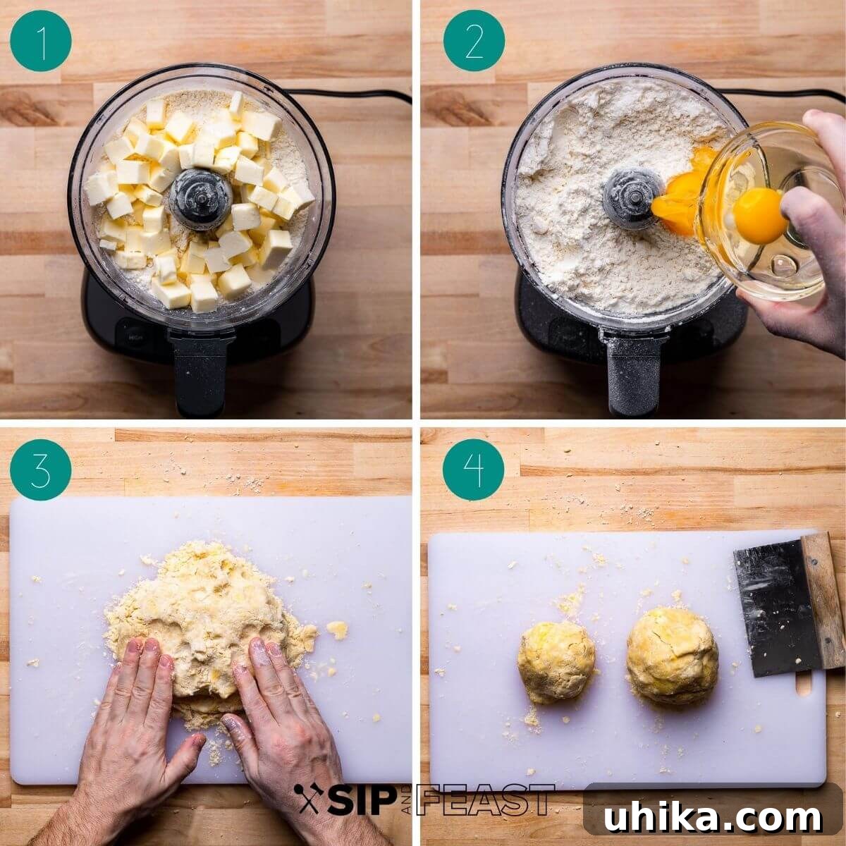 Naples' Signature Easter Dessert 7 Making the pastry dough for pastiera Napoletana.