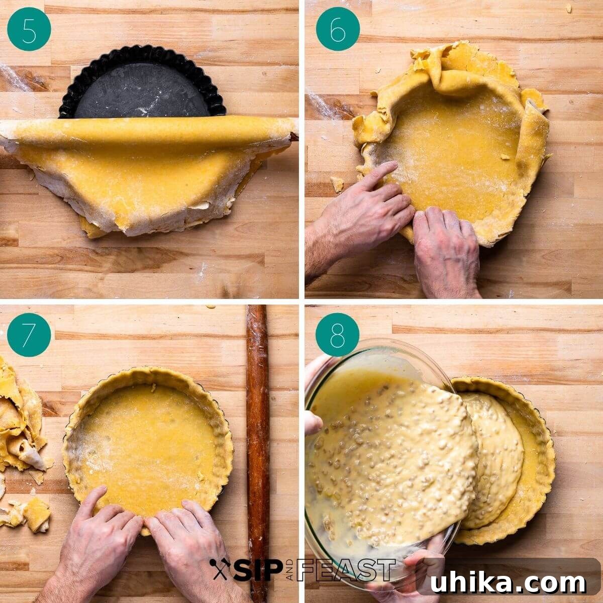 Naples' Signature Easter Dessert 9 Recipe process shot collage group number two.
