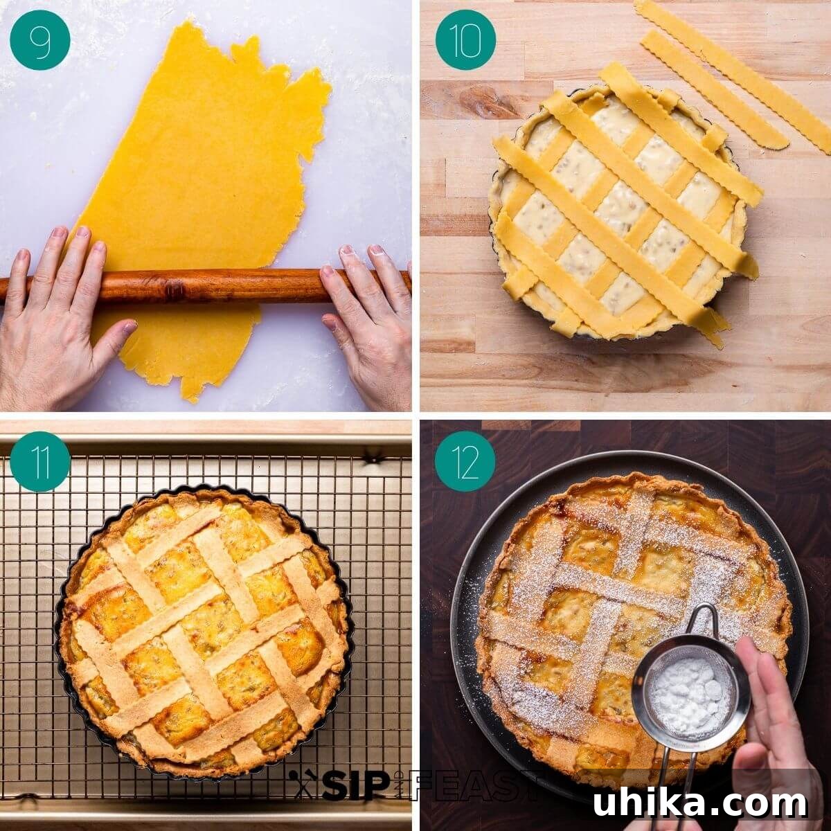 Naples' Signature Easter Dessert 10 Recipe process shot collage group number three.