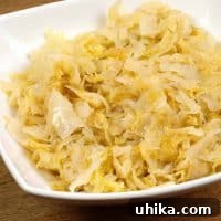 Butter-Braised Cabbage in a serving bowl