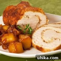 Gruyere-Stuffed Chicken w/Caramelized Apples and Onions