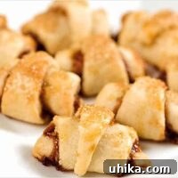 Raspberry Rugelach close-up