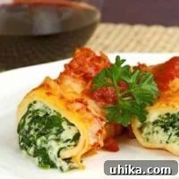 Spinach and Three Cheese Manicotti Bake 3 Spinach and Cheese Stuffed Manicotti