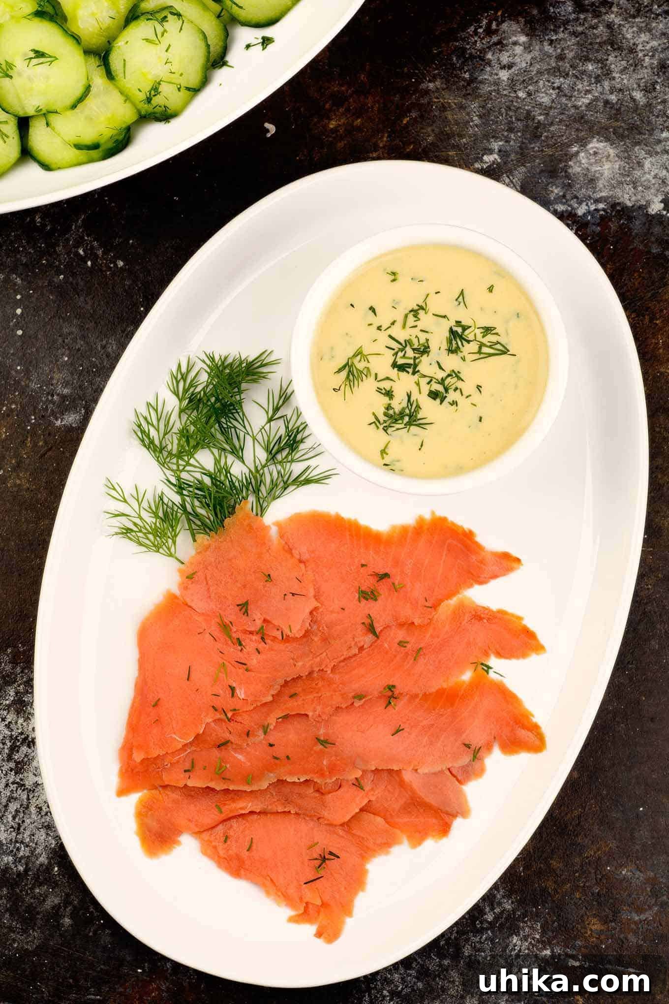 Homemade Gravlax: A Nordic Treat with Tangy Mustard-Dill 2 Homemade Gravlax with Mustard Dill Sauce: Cured Salmon Recipe