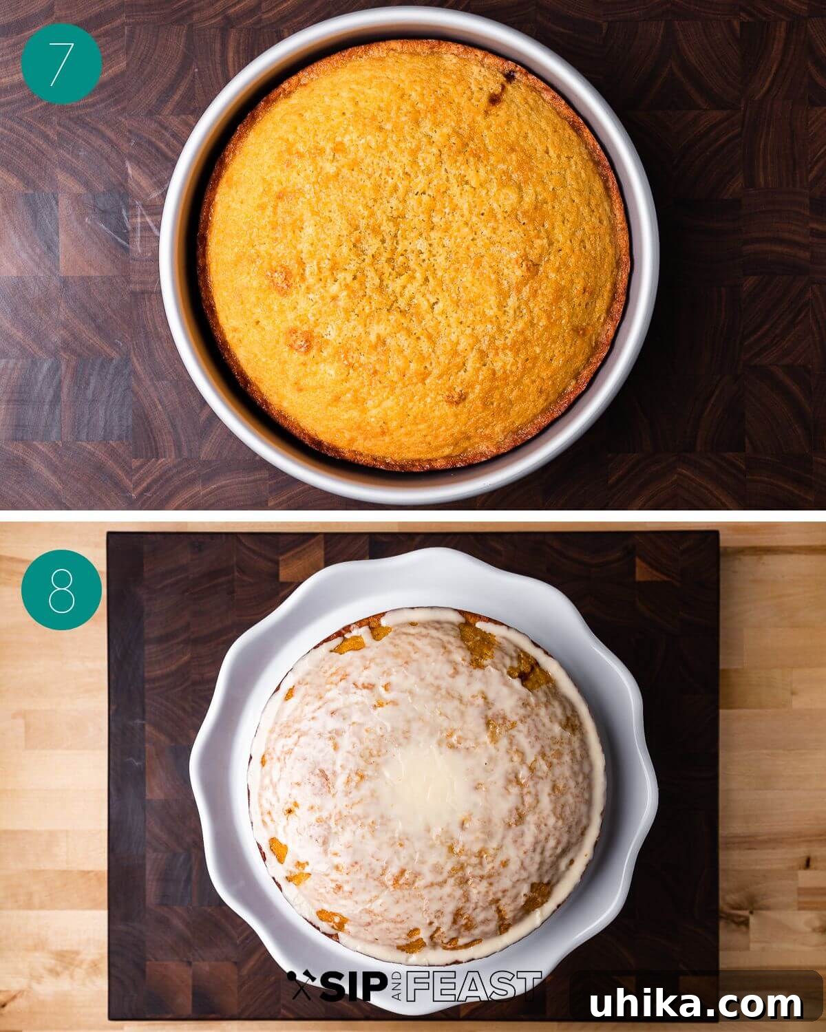 Recipe process shot collage group number four.