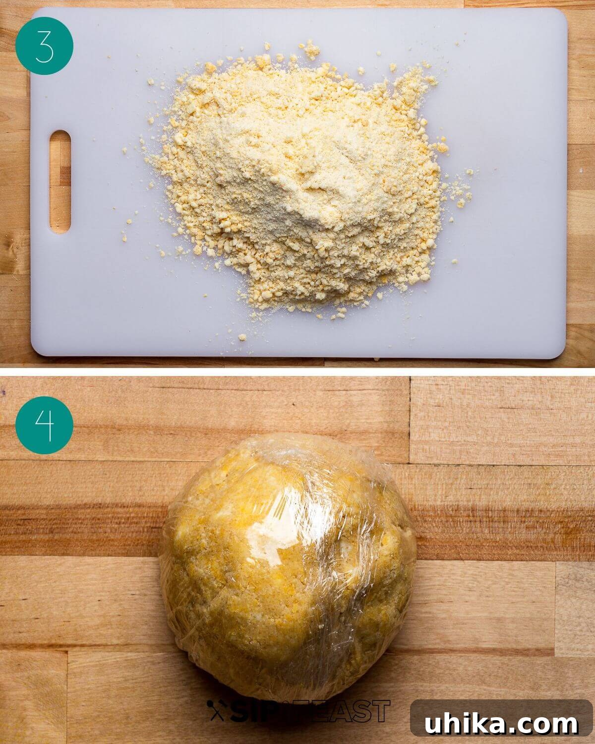 Rustic Apple Galette 5 Recipe process shot collage group number two.