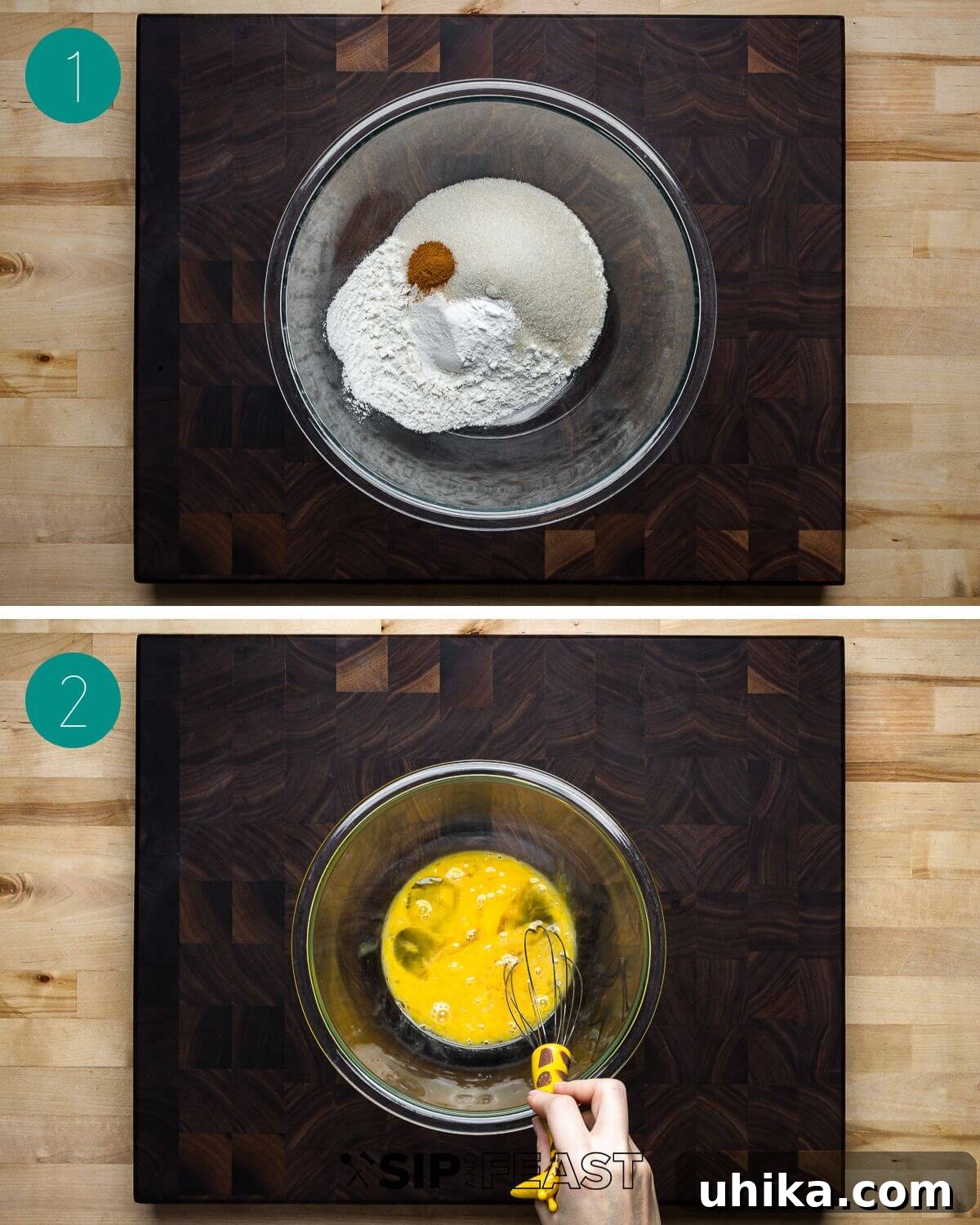 Twice-Baked Almond Delights 4 Almond biscotti recipe process shot collage group number one.