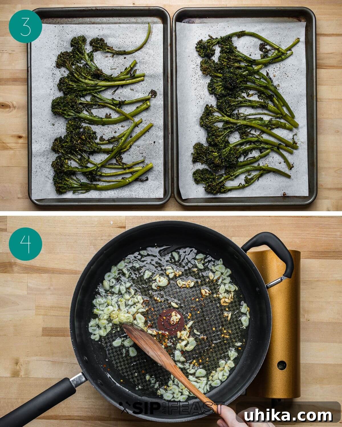 Recipe process shot collage group number two.