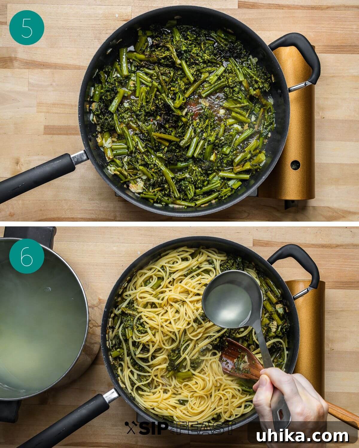 Recipe process shot collage group number three.