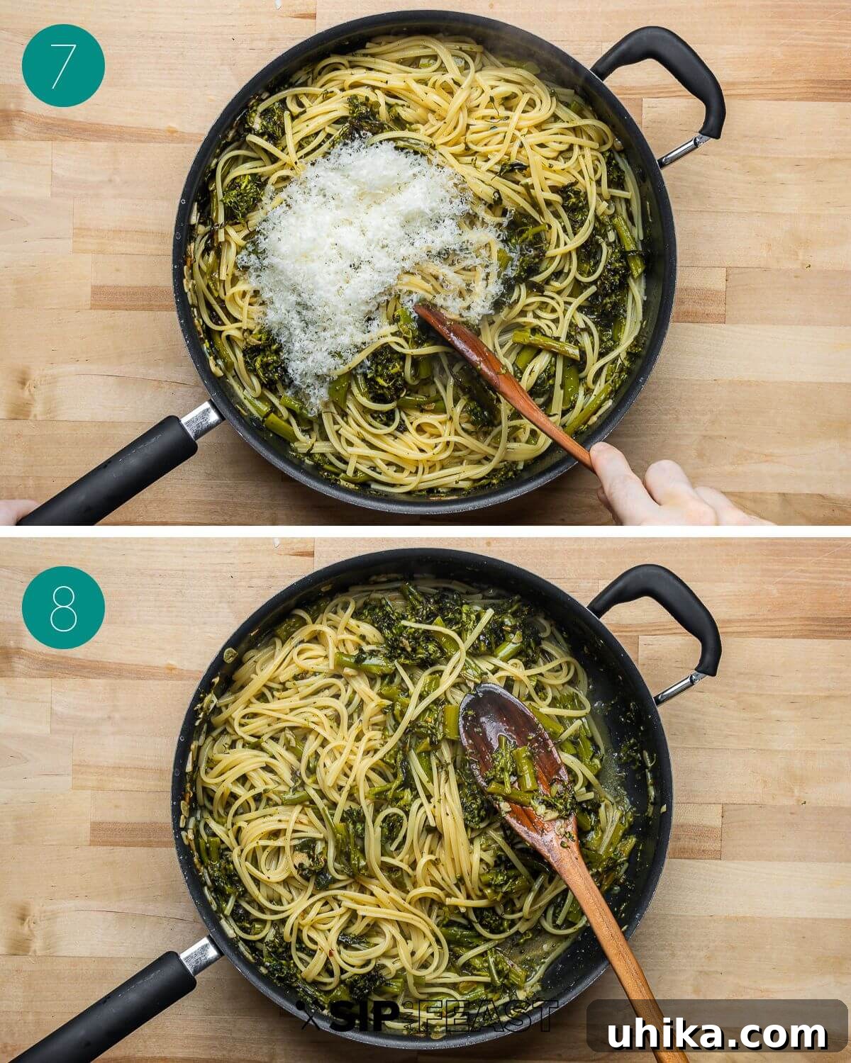 Recipe process shot collage group number four.