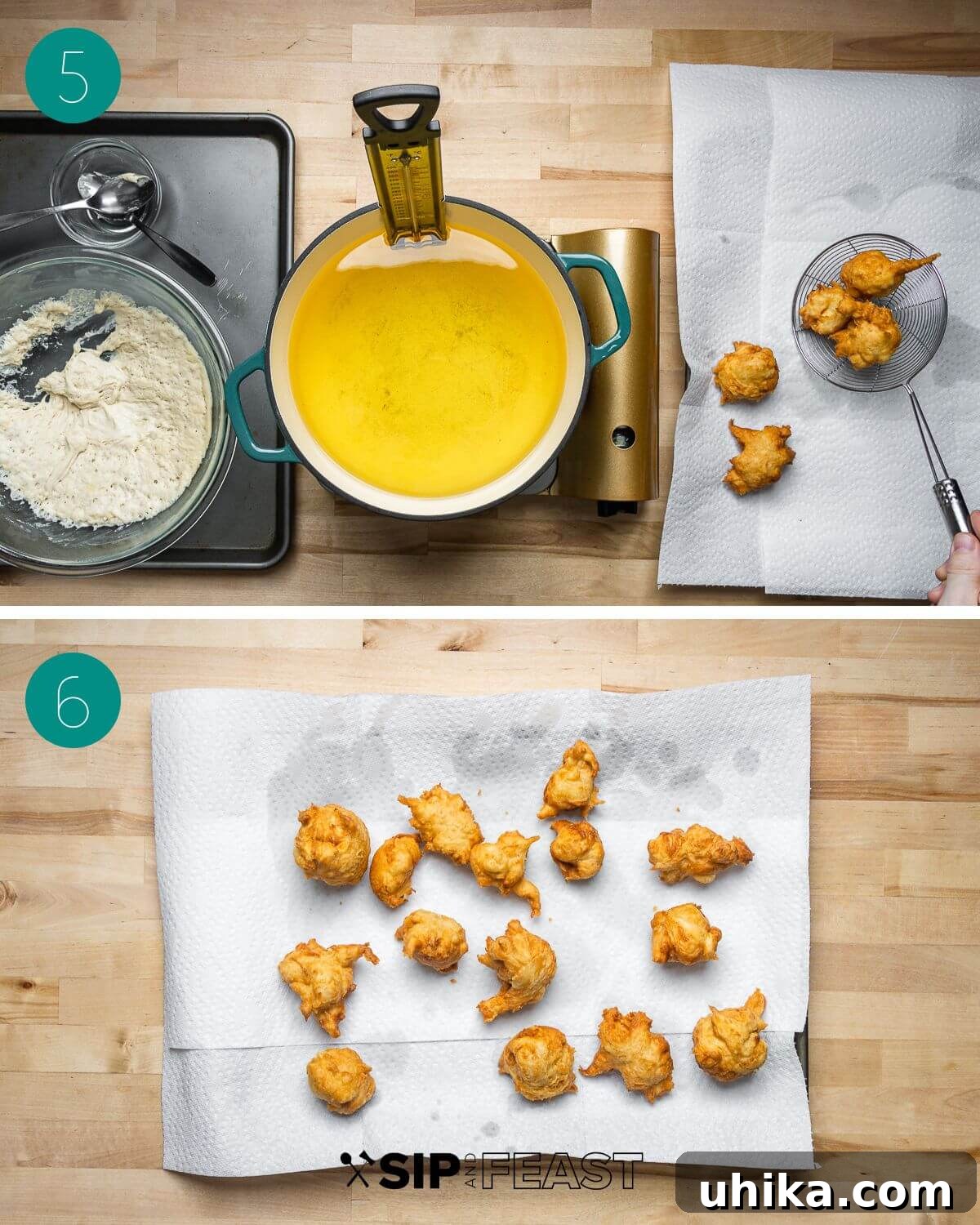 Italian Doughnut Delights 7 Recipe process shot collage group number three.