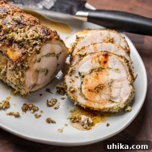 Classic Italian Stuffed Pork Loin 11 Italian stuffed pork loin recipe featured image.