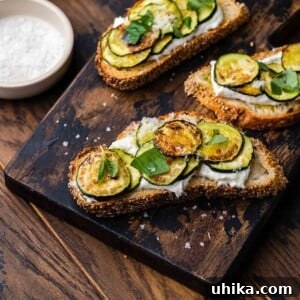Zucchini bruschetta featured image.