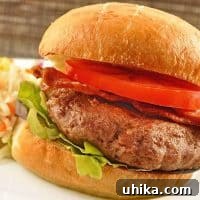 Turkey Burgers with Blue Cheese, Bacon and Honey