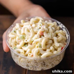 New York deli macaroni salad featured image.