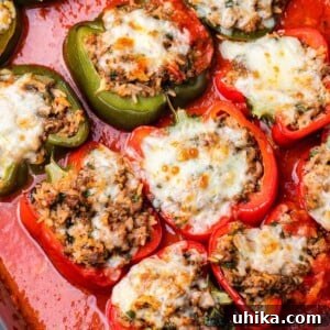 Tuscan Harvest Bells 9 Italian stuffed peppers recipe featured image.