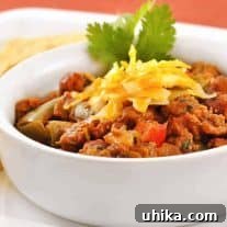 Turkey Sausage Chili with fresh ingredients