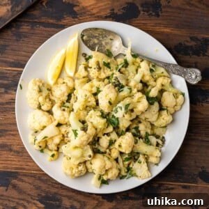 Italian cauliflower salad featured image.