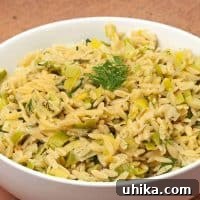Orzo with Creamy Leeks and Dill Recipe Image
