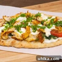 Indian-Spiced Chicken Flatbread