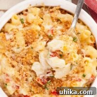 Goat Cheese and Sun-Dried Tomato Mac and Cheese with crispy crumbs