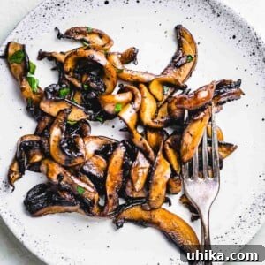 Sauteed balsamic portobello mushrooms featured image.