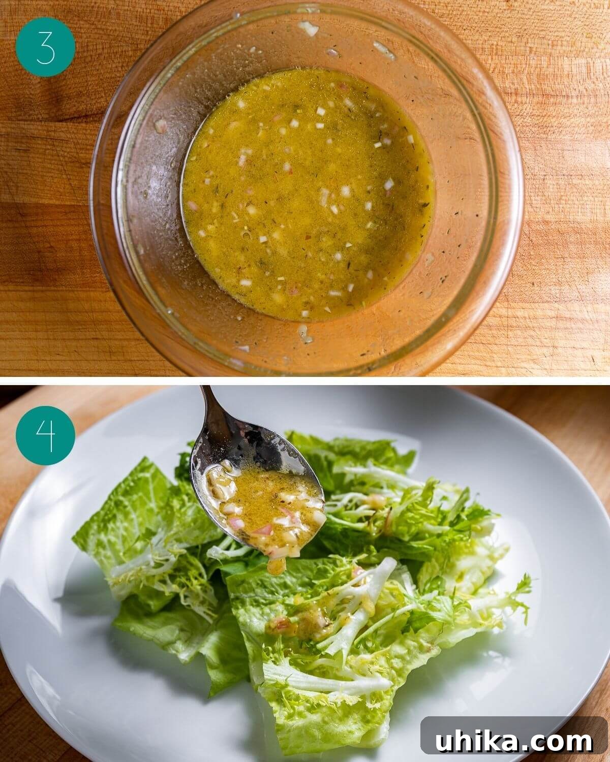 Via Carota House Salad 5 Recipe process shot collage group number two.