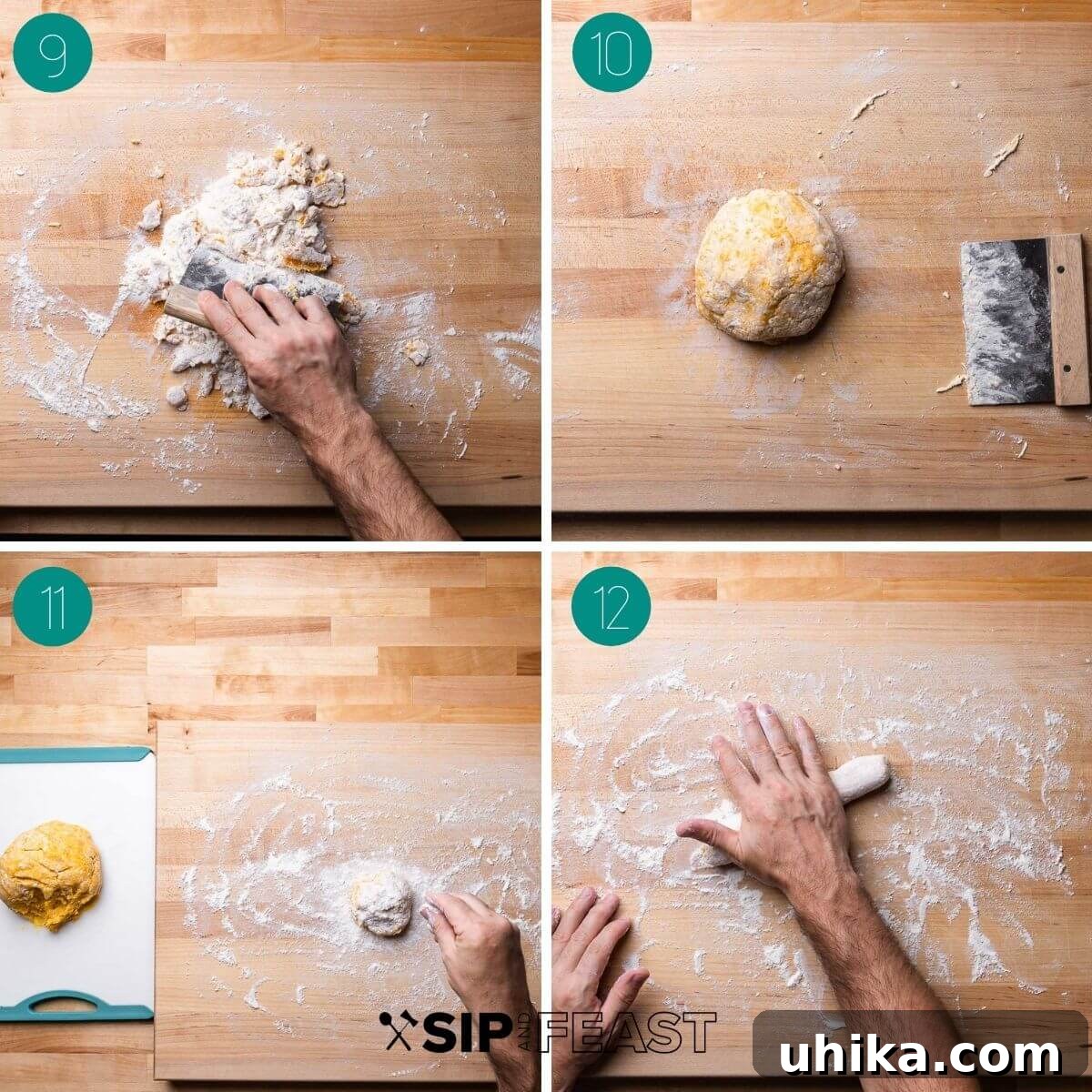 Recipe process shot collage group number three.