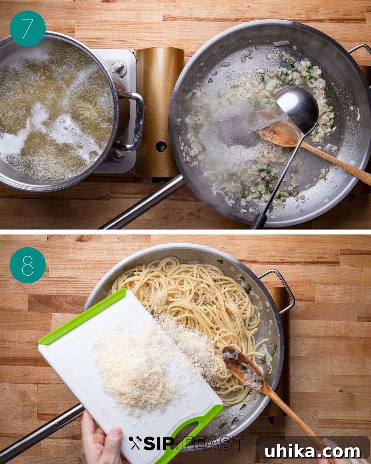 Recipe process shot collage group number four.
