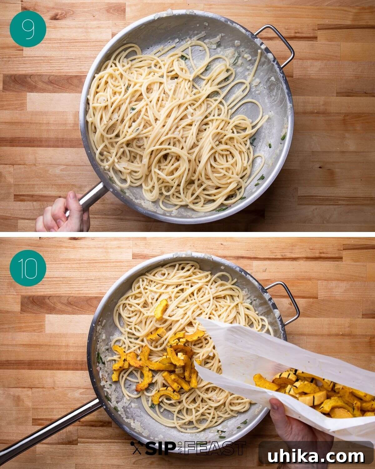 Recipe process shot collage group number five.