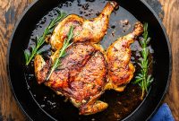 Tuscan Brick-Roasted Chicken with Garlic and Herbs