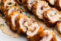 Classic Chicken Cordon Bleu Rolled with Ham and Swiss