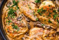 Smothered Pork Chops in Creamy Mushroom Sauce